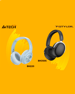 Беспроводная гарнитура A4Tech Fstyler BH220 и BH350C с уникальной конструкцией и гибридной мембраной в MIDICT GROUP
