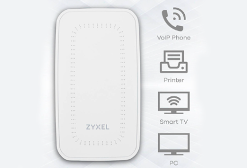  Zyxel WAX300H — настенная точка доступа-коммутатор для отелей в MIDICT GROUP